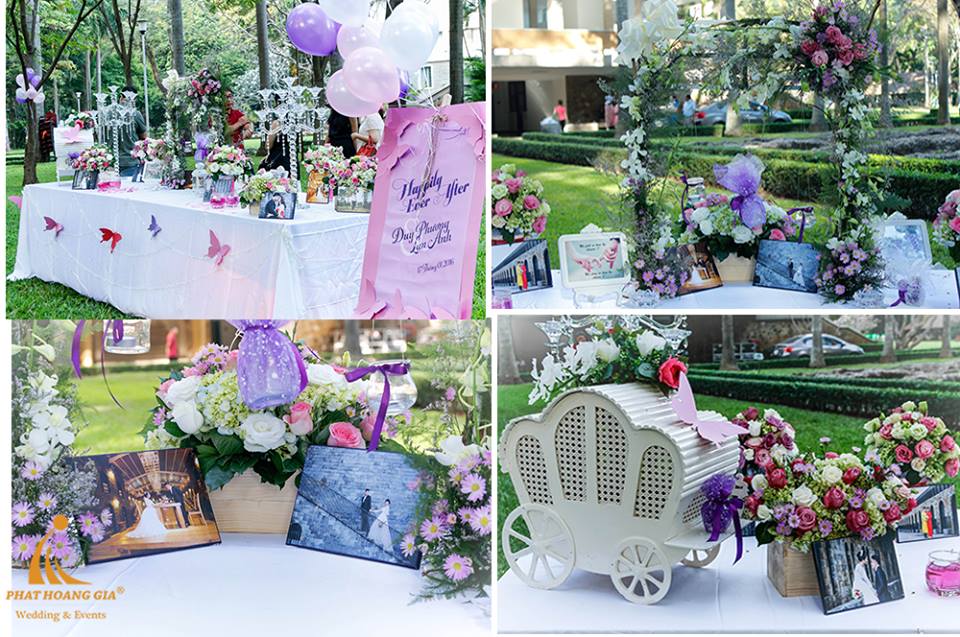 trang trí bàn gallery tiệc cưới 3