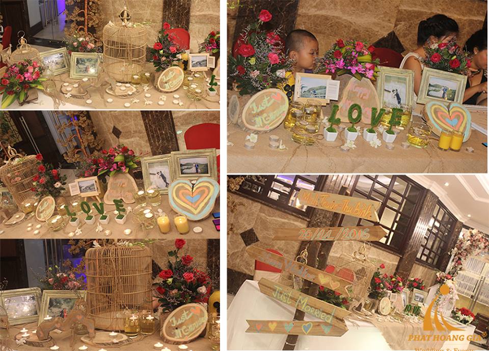 trang trí bàn gallery tiệc cưới 3