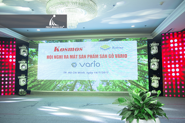 hội nghị ra mắt sản phẩm sàn gỗ vario