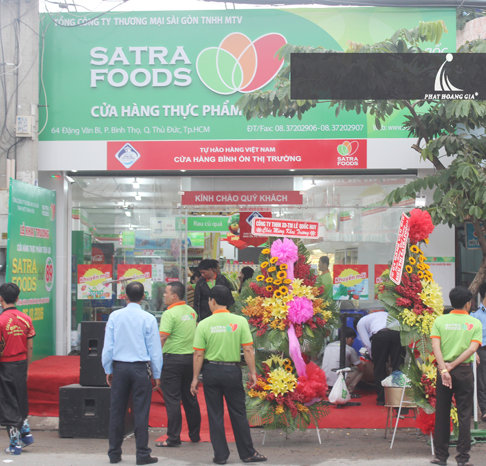 khai trương cửa hàng satrafoods 01