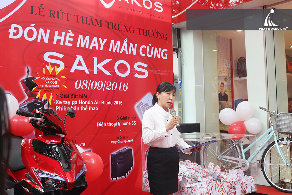 CHương trình rút thăm trúng thưởng của Sakos 10