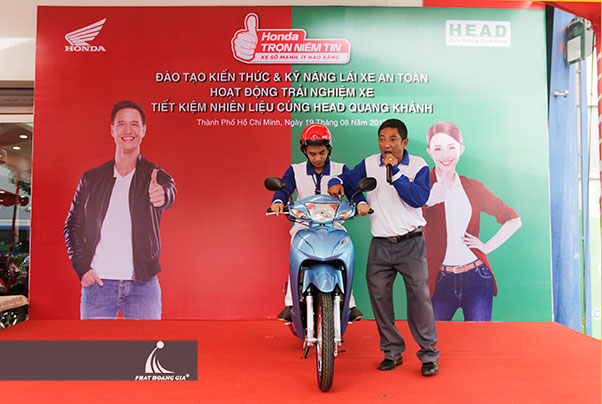 thi lái xe cùng head honda quang khánh 3