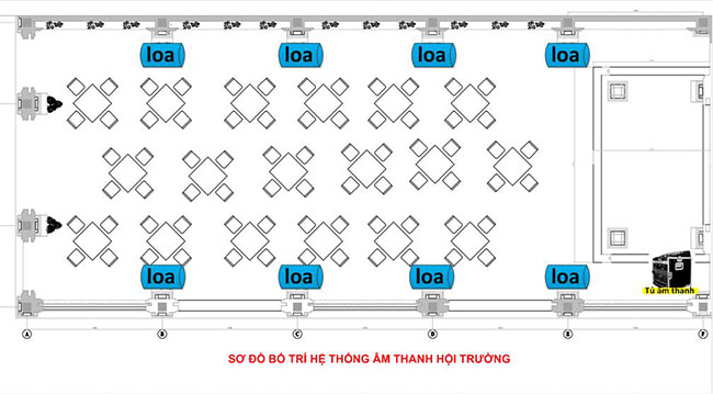 lắp đặt âm thanh ánh sáng nhà hàng tiệc cưới 2