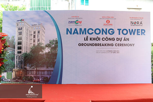 lễ khởi công namcong tower