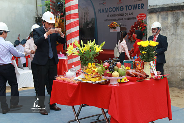 lễ khởi công namcong tower