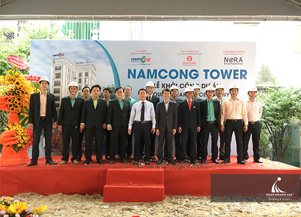 lễ khởi công namcong tower