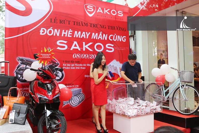 LỄ RÚT THĂM TRÚNG THƯỞNG NHẬN QUÀ MAY MẮN CÙNG SAKOS