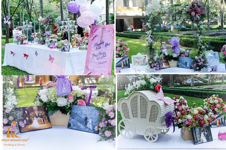 THAM KHẢO CÁCH TRANG TRÍ BÀN GALLERY TIỆC CƯỚI