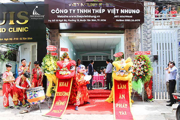 KHAI TRƯƠNG CÔNG TY TNHH THÉP VIỆT NHUNG