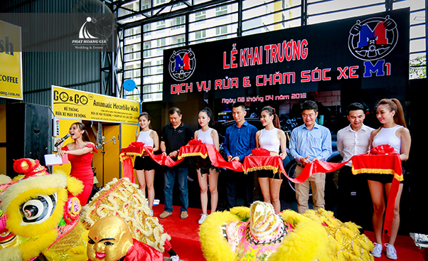 KHAI TRƯƠNG TRUNG TÂM DỊCH VỤ RỬA VÀ CHĂM SÓC XE M1