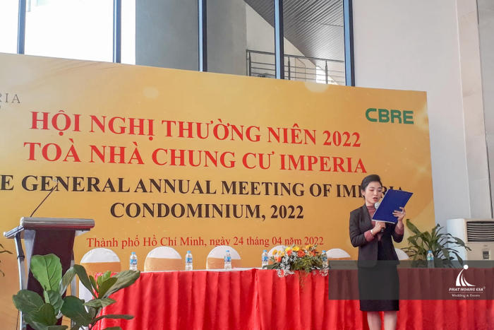 HỘI NGHỊ THƯỜNG NIÊN CHUNG CƯ IMPERIA AN PHÚ NĂM 2022